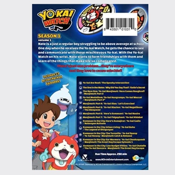 Yo-kai Watch DVD Season 1 Vol 1 Limited Edition Gift Set w/Comic Book New Sealed - Picture 4 of 6